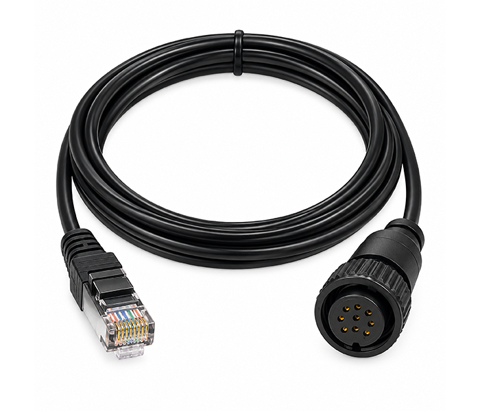 Ethernet to 9-Pin Comm Connector Cable