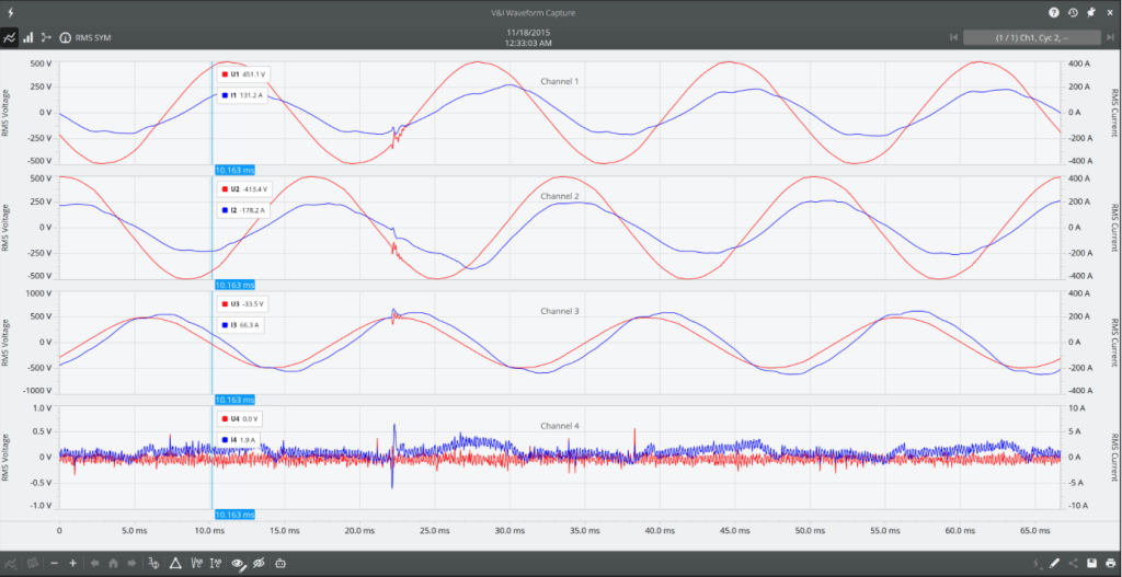 Figure 6. Waveform Capture screen
