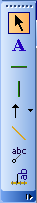 Figure 8. Vertical toolbar in toolbar region along left edge of ProVision