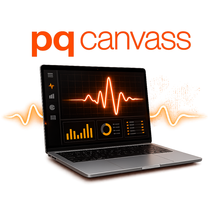 PQ Canvass logo treatment