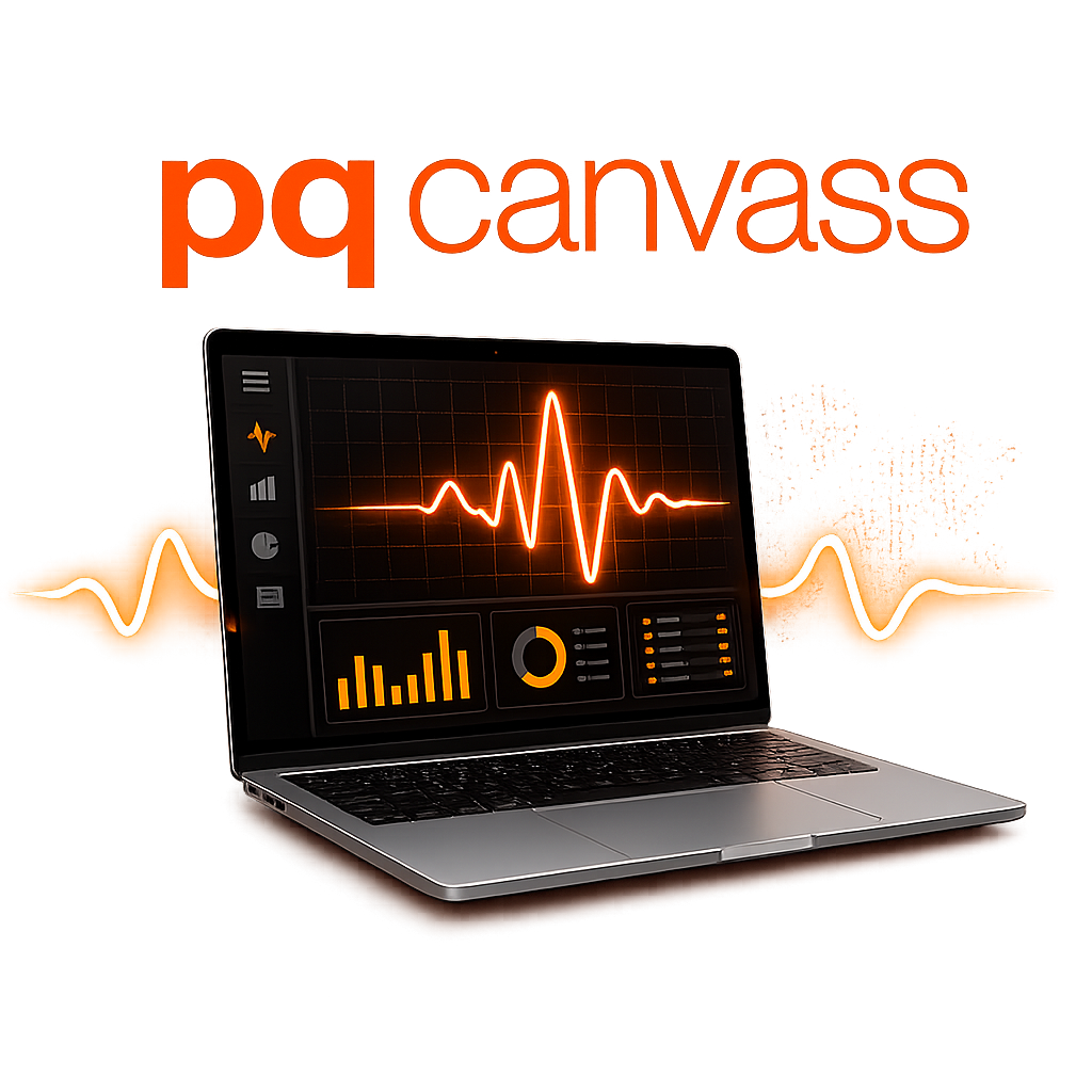 PQ Canvass cloud power quality analysis platform.
