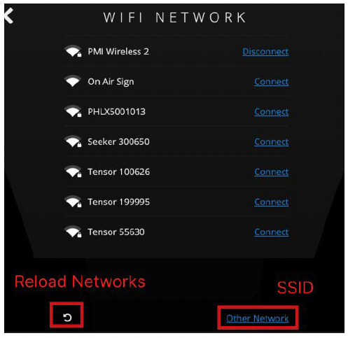 Figure 9. Identify the Correct WiFi Network