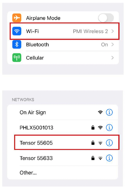 Figure 3. Identify the Correct WiFi Network