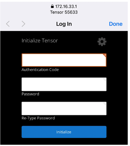 Figure 6. Initial Login