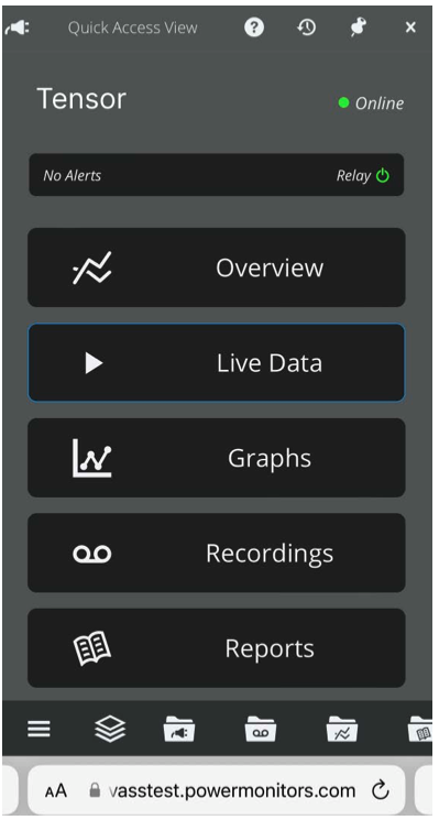 Figure 11. Quick Access View