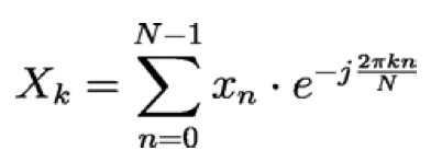 Formula 1. The Discrete Fourier Transform