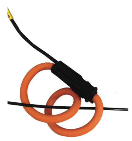 Figure 1. The CT has been forced around the conductor,
exceeding its minimum bend radius.
