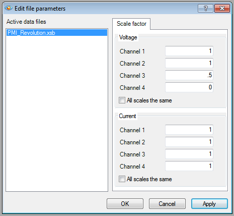 Figure 4. Scale Factor Dialog