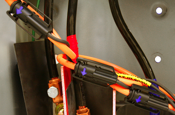 Figure 3. Probes should be installed so that the arrows on each probe are pointed toward the load.