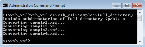 Figure 7. Convert an entire directory