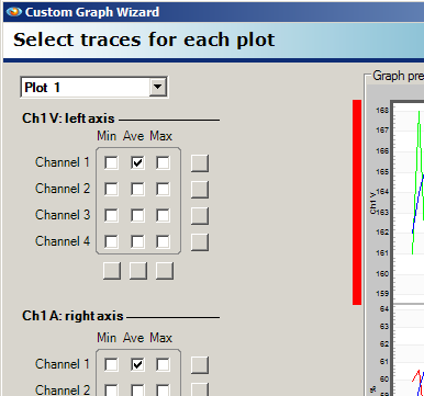Figure 3. The plot to work with can be chosen by using the drop-down in the upper left