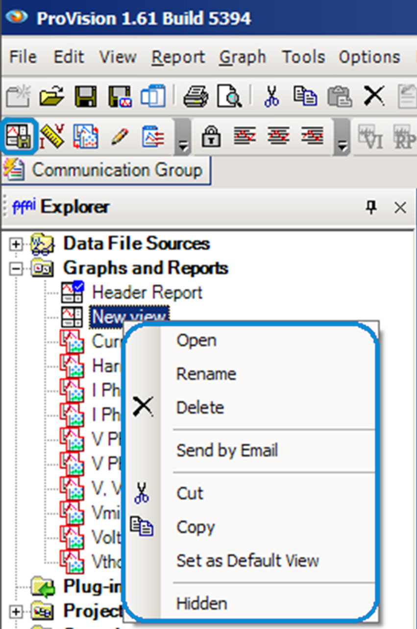 Figure 2. Setting a new default View