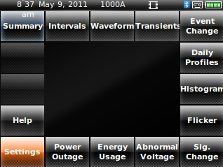 Select the Settings option to configure the Vision.