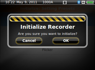 Confirm Initialization.