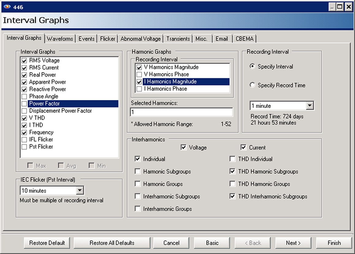 Figure 1. Suggested stripchart setup