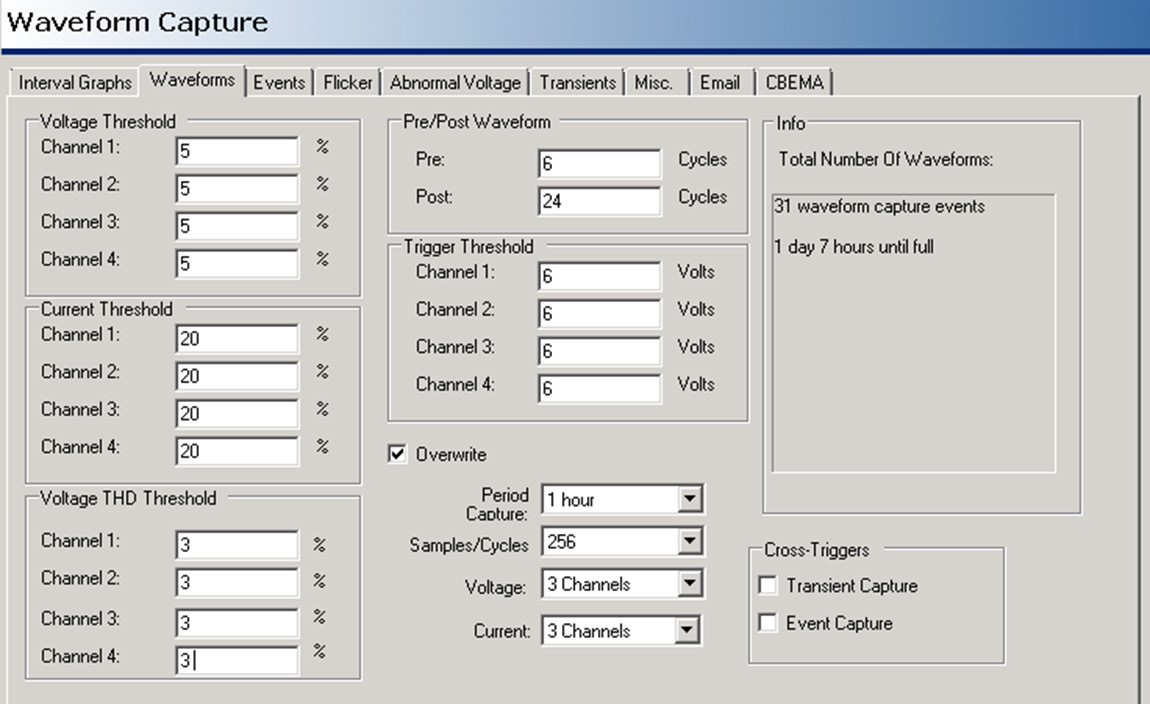 Figure 4. Suggested waveform capture setup