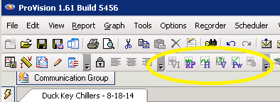 Figure 8. Waveform capture toolbar
