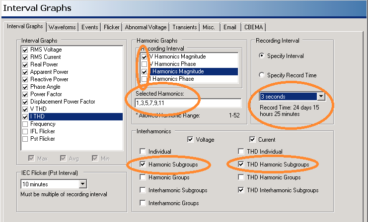 Harmonic interval graph setup