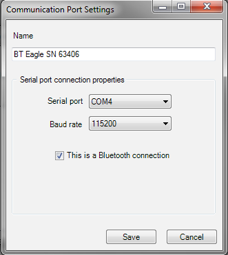 Figure 10. Connection properties example