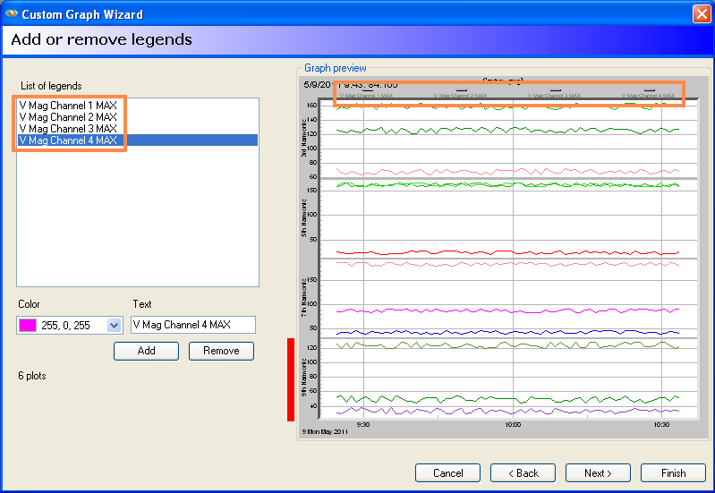 Add or Remove Legends