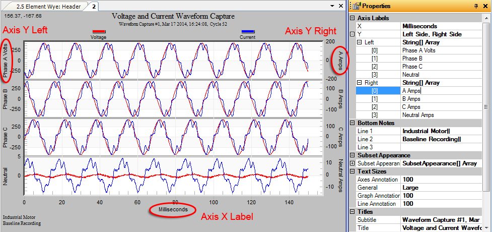 Figure 3. Changing X and Y-Axis