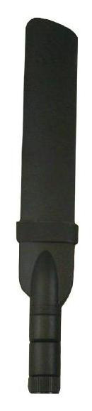 Figure 4. HEPTA band "beaver tail" antenna and polar graph radiation patterns