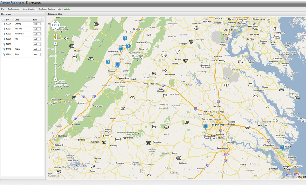 Figure 1. The Canvass Interface