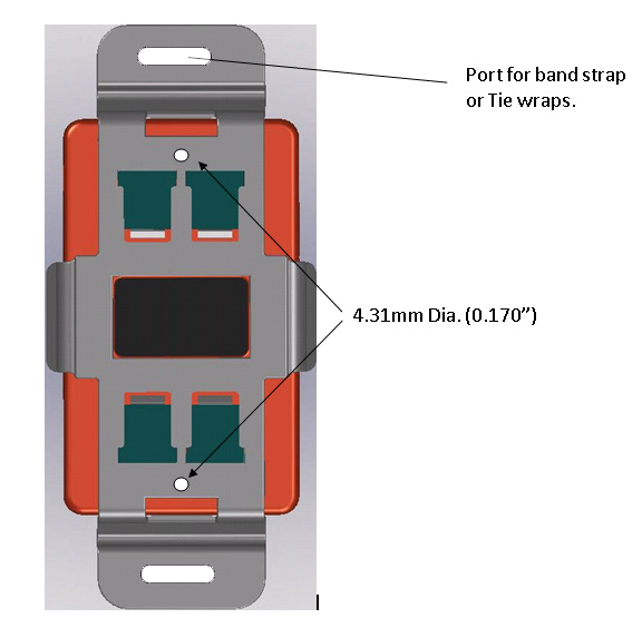 Figure 4. Mounting features of bracket