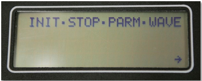 ViP menu with STOP to end a recording