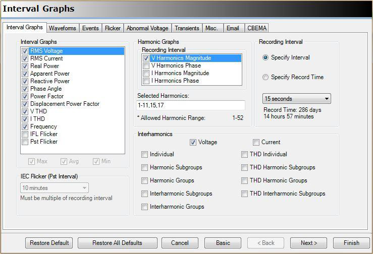 Interval Graphs advanced screen