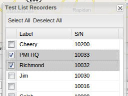 Figure 10. Recorder window