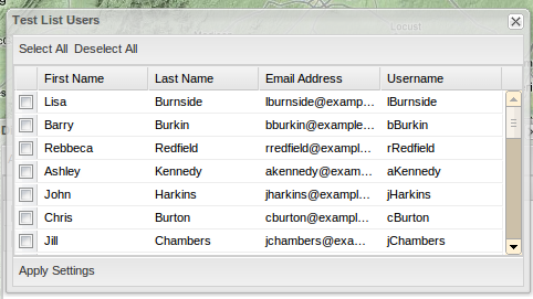 Figure 11. E-mail address settings