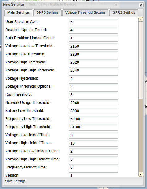 Figure 13. Device configuration window.