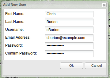 Figure 4. Change a user's password