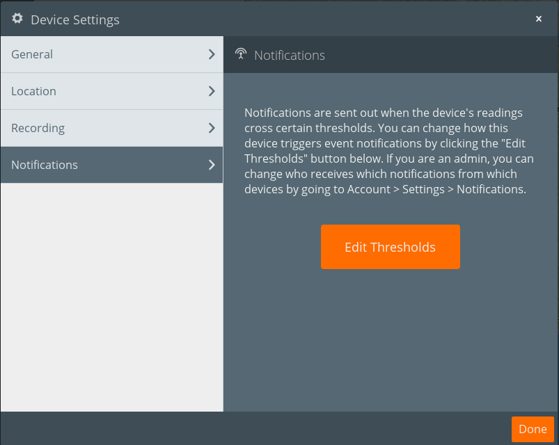 Figure 12. Notification Settings