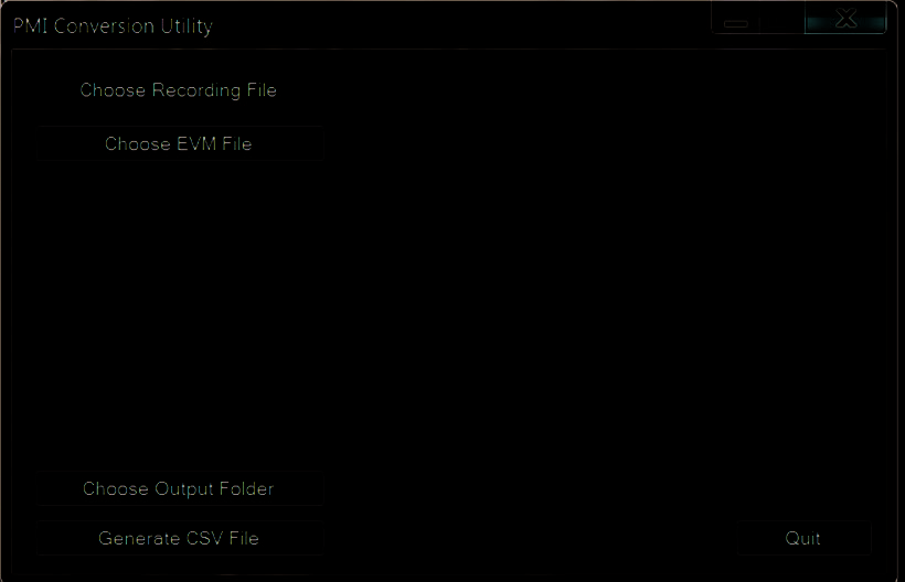 Figure 1. ProVision CSV Exporter GUI