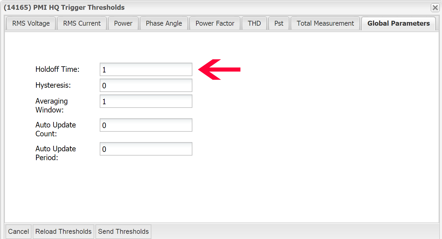 Figure 1. Trigger Threshold Holdoff Time