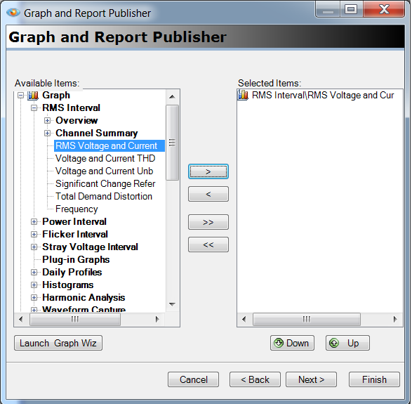 Figure 2. First page example of Publisher Wizard (below).