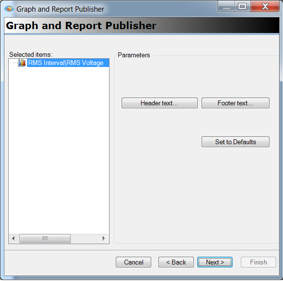 Figure 3. Publisher wizard format page.