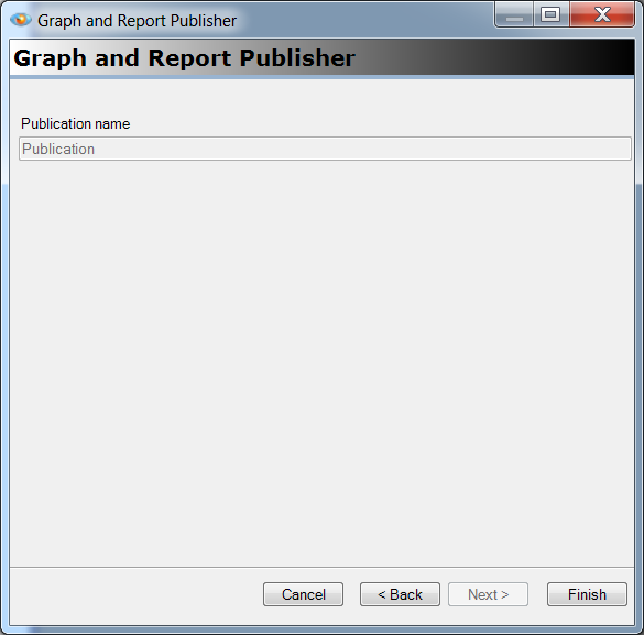 Figure 5. The Publication naming page is shown.