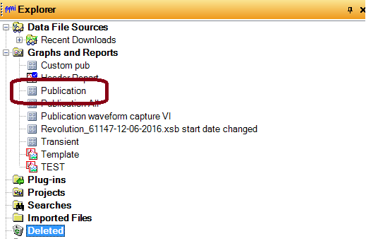 Figure 6. ProVision Explorer Tree showing publisher wizard.
