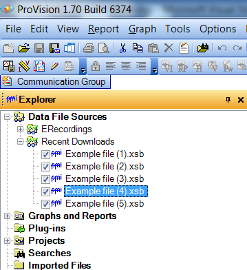 Figure 1. Average voltage graphs (selected)