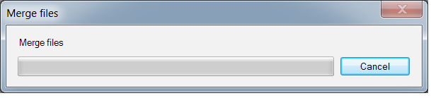 Figure 6. File Merge progress bar