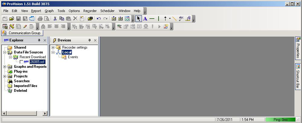 Figure 3. Location of converted files within ProVision file tree