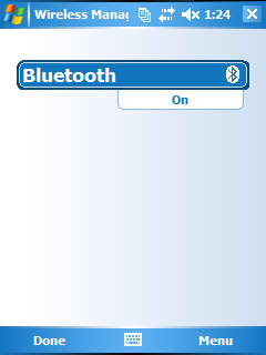 Figure 1. Disabling Bluetooth