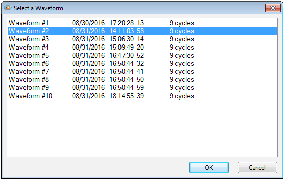Figure 1. Provision Waveform Selection
