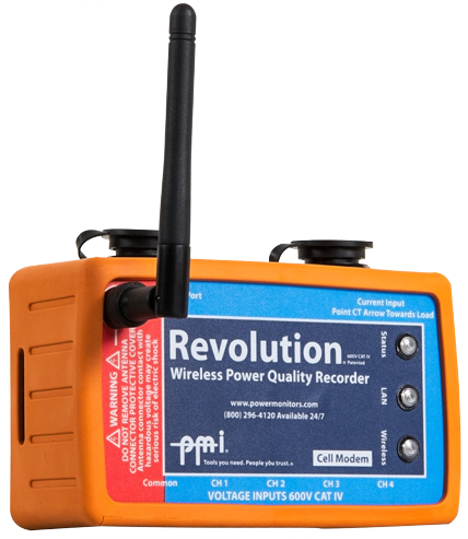 Figure 7. Revolution PQ recorder with cell communications