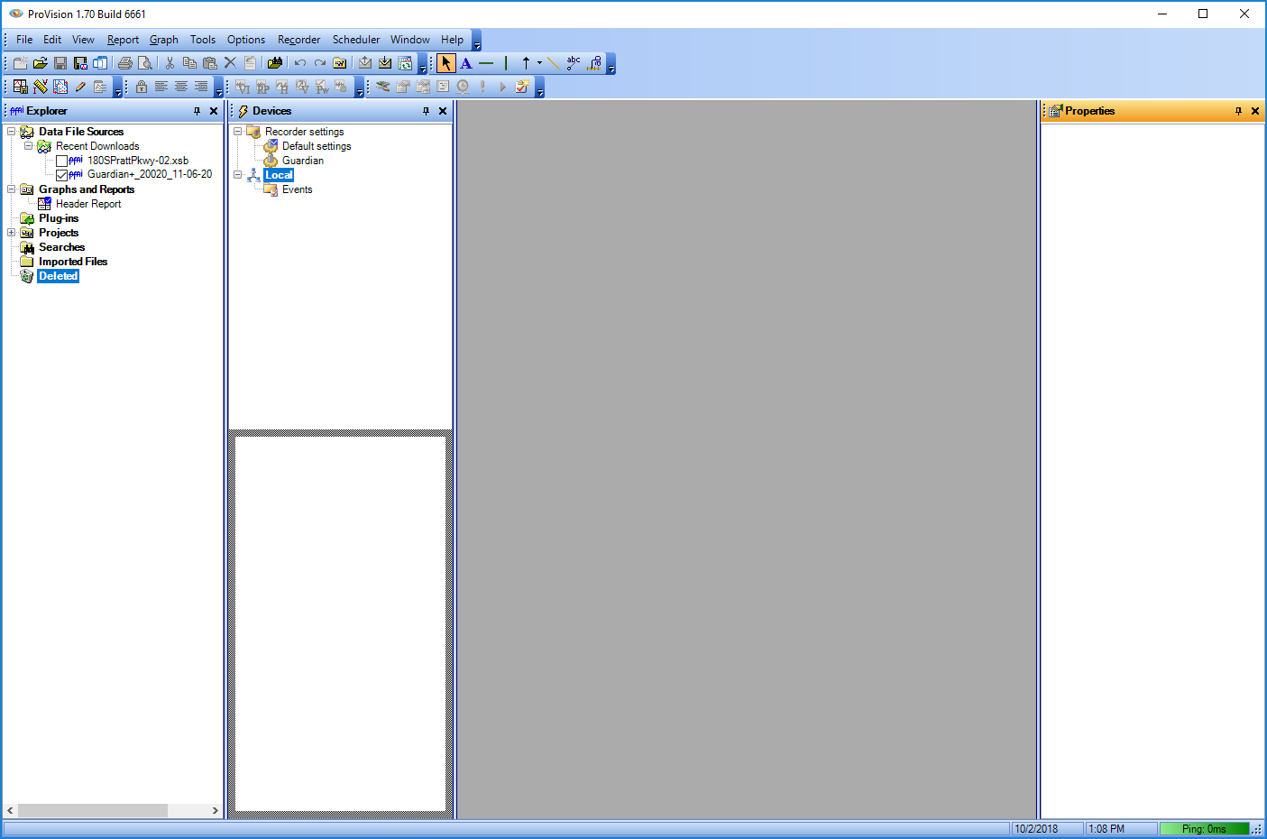 Figure 4. Dragging Pane to Bottom of Target Pane for Stacking