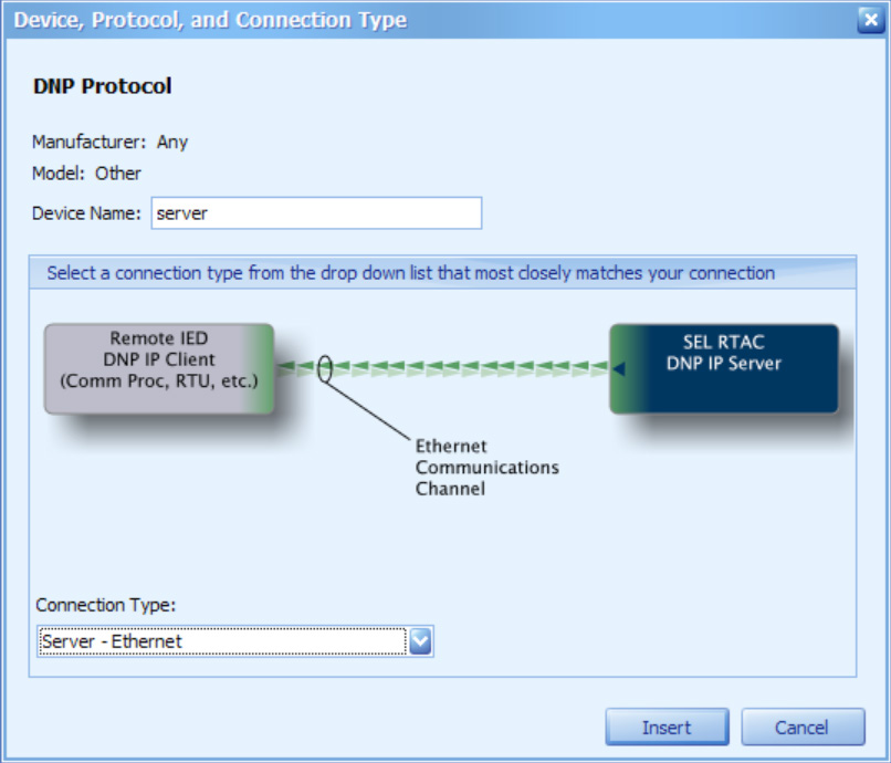 Figure 8. Adding a DNP Server