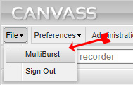Figure 1. MultiBurst Access Tab
